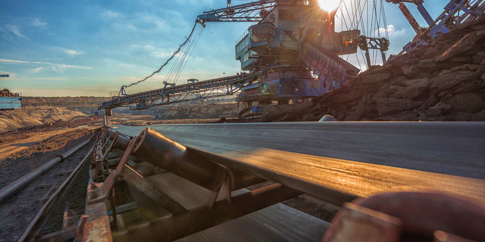 Dragline mining